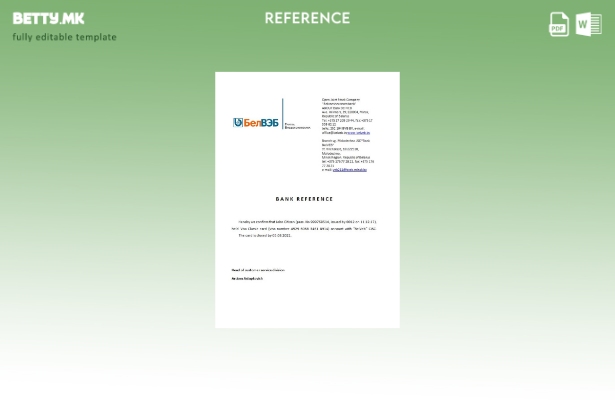 Референтен шаблон за затворање во модерен стил Белорусија BelVeb